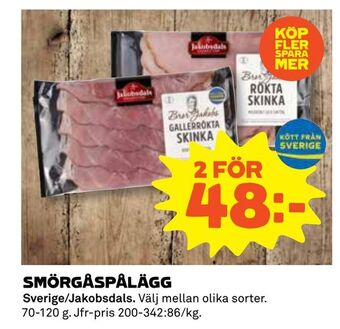 Coop Daglivs Smörgåspålägg erbjuda