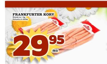 Din Mat Frankfurter korv erbjuda