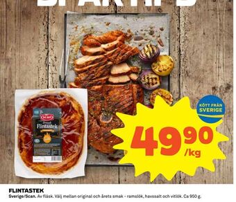 Coop Daglivs Flintastek erbjuda
