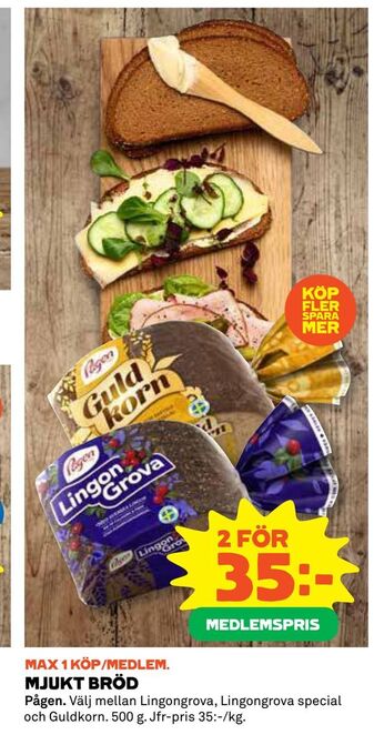Coop Daglivs Mjukt bröd erbjuda