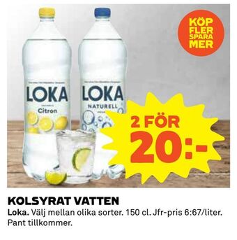 Coop Daglivs Kolsyrat vatten erbjuda