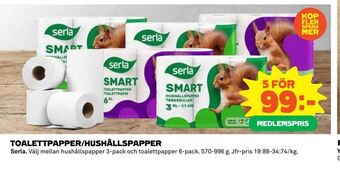 Coop Daglivs Toalettpapper/hushållspapper erbjuda