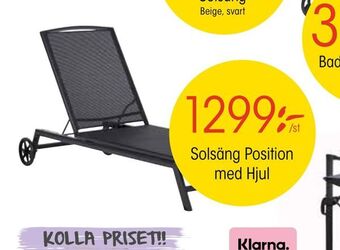 EKO Solsäng Position med Hjul erbjuda