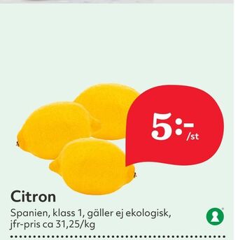 Hemköp Citron erbjuda