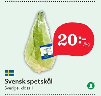 Hemköp Svensk spetskål erbjuda