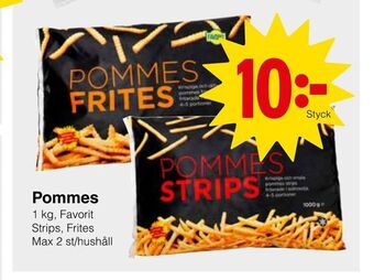 Matöppet Pommes erbjuda