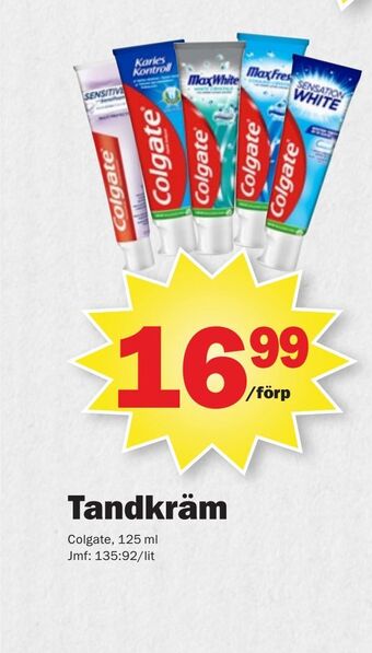 Pekås Tandkräm erbjuda
