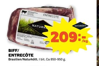 Stora Coop Biff/ entrecôte erbjuda