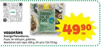 Stora Coop Vegofärs erbjuda