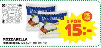 Stora Coop Mozzarella erbjuda