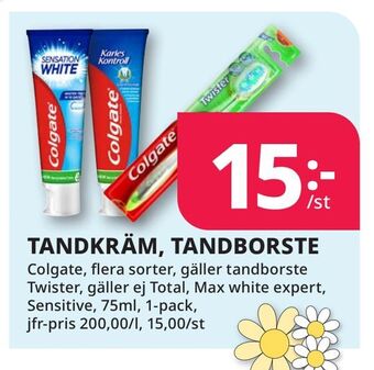 Tempo Tandkräm, tandborste erbjuda