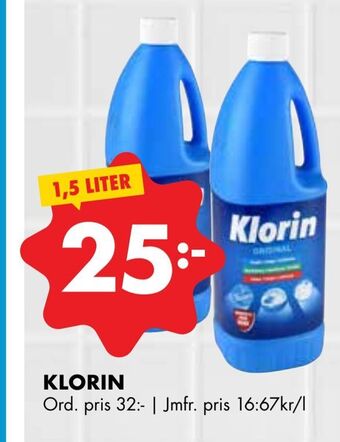ÖoB Klorin erbjuda