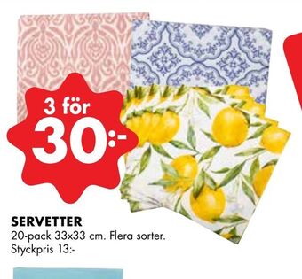 ÖoB Servetter erbjuda