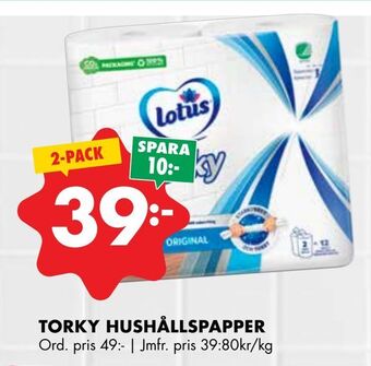 ÖoB Torky hushållspapper erbjuda