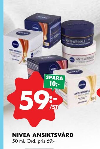 ÖoB Nivea ansiktsvård erbjuda