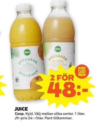 Coop Forum Juice erbjuda