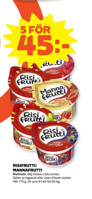 Stora Coop Risifrutti/ mannafrutti erbjuda