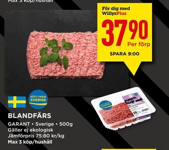 Willys Blandfärs erbjuda
