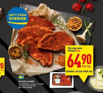 Willys Skivad karré erbjuda