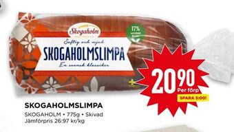 Willys Skogaholmslimpa erbjuda
