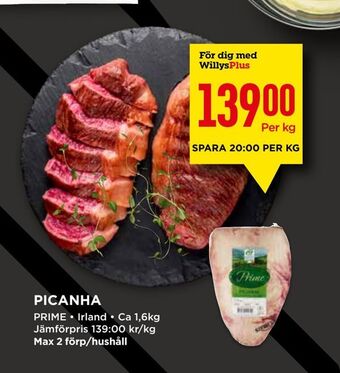 Willys Picanha erbjuda