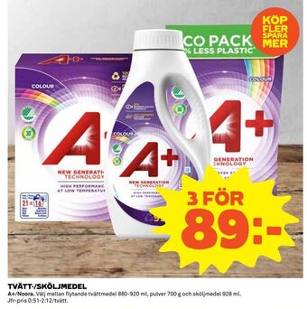 Coop Tvätt-/sköljmedel erbjuda