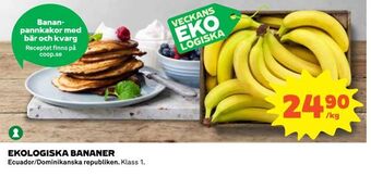 Coop Ekologiska bananer erbjuda