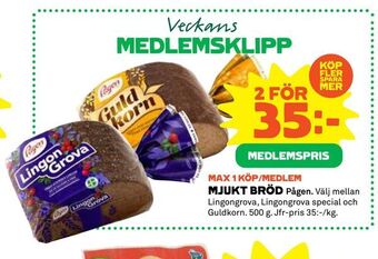 Coop Mjukt bröd erbjuda