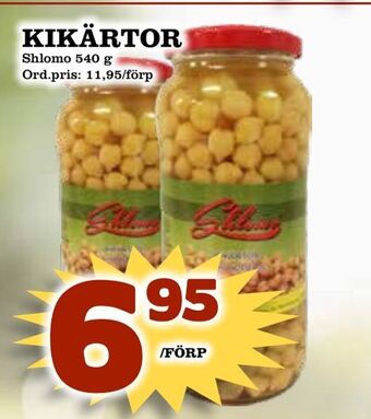 Supergrossen Kikärtor erbjuda