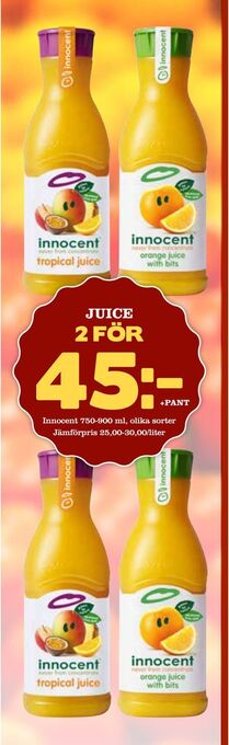 Supergrossen Juice erbjuda