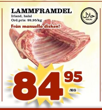 Supergrossen Lammframdel erbjuda