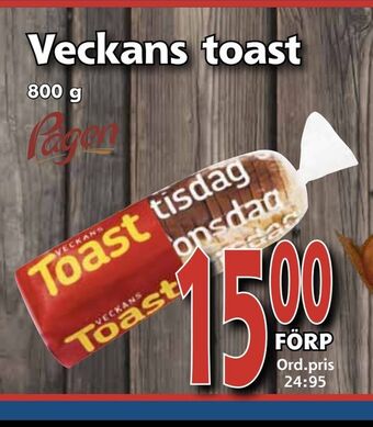 Supergrossen Veckans toast erbjuda