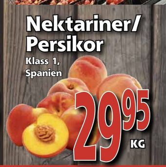 Supergrossen Nektariner/ Persikor erbjuda