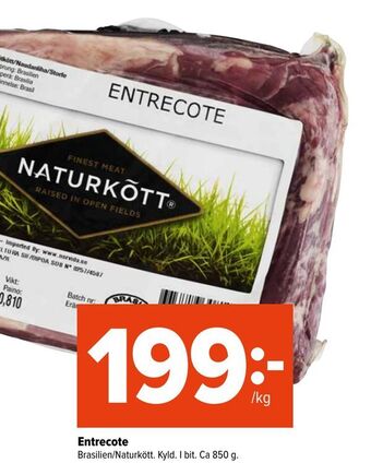 Coop Extra Entrecote erbjuda
