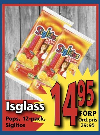 Supergrossen Isglass erbjuda