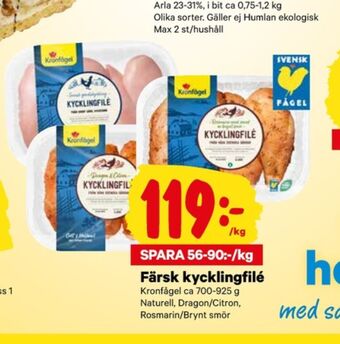 City Gross Kronfågel kycklingfilé erbjuda
