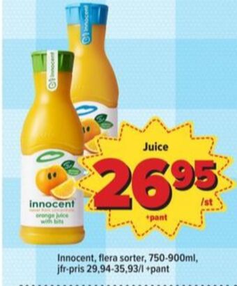 Östenssons Innocent juice erbjuda