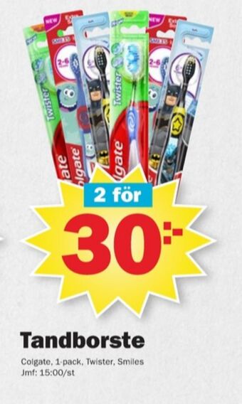 Pekås Colgate tandborste erbjuda