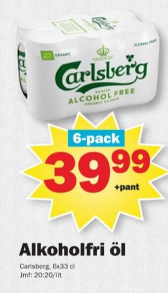 Pekås Carlsberg öl erbjuda