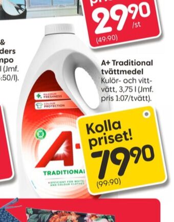 A+ tvättmedel flytande
