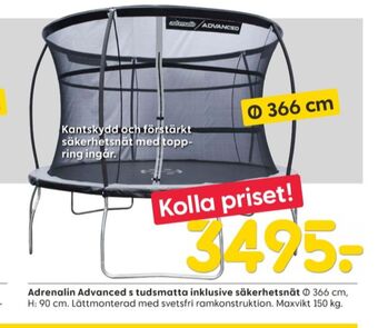 Rusta Adrenalin studsmatta/trampolin erbjuda