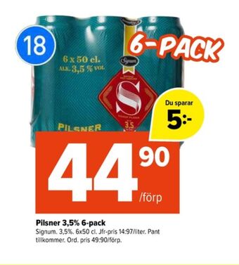 Coop Extra Signum öl erbjuda