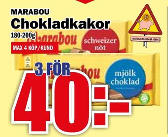 Matdax Chokladkakor erbjuda