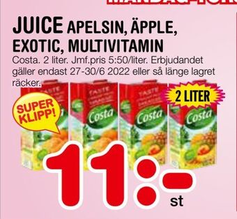 Nya Pulsen Juice erbjuda
