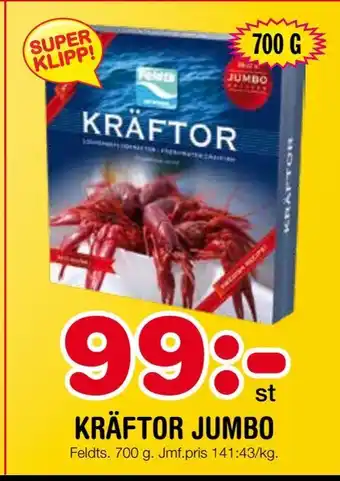 Nya Pulsen Kräftor jumbo erbjuda