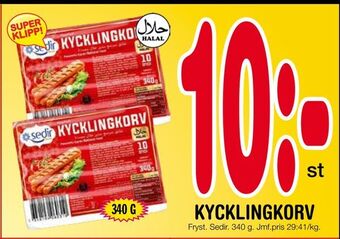Nya Pulsen Kycklingkorv erbjuda