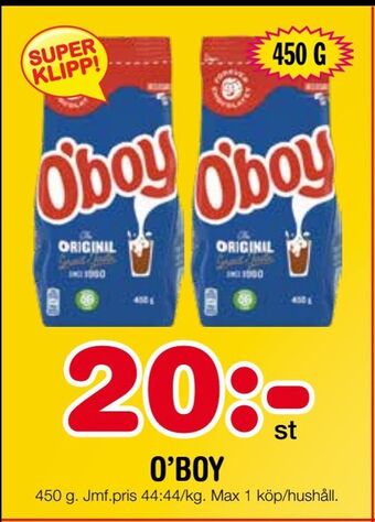 Nya Pulsen O'boy erbjuda