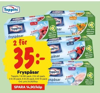 City Gross Toppits Fryspåsar erbjuda