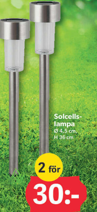 DollarStore Solcellslampa erbjuda