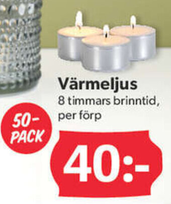 DollarStore Värmeljus erbjuda